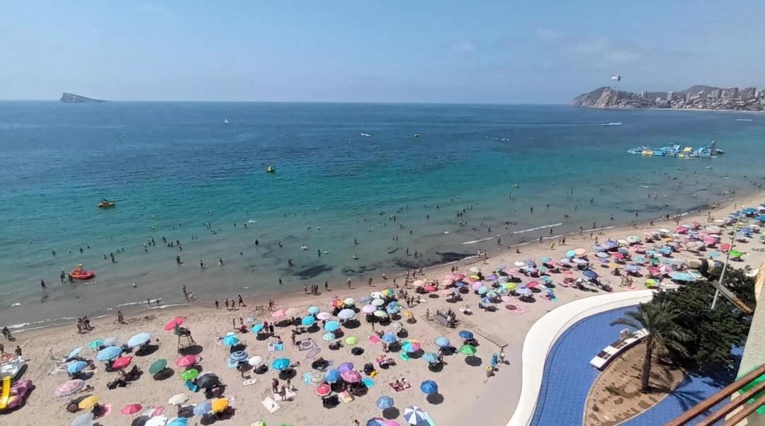 Apartamento Acapulco Luxe Piso 3 En 1A Linea Playa Poniente Benidorm Top Vistas Al Mar Espectaculares Y De Luxe Con Acceso A Piscina Y Garaje Privado Экстерьер фото
