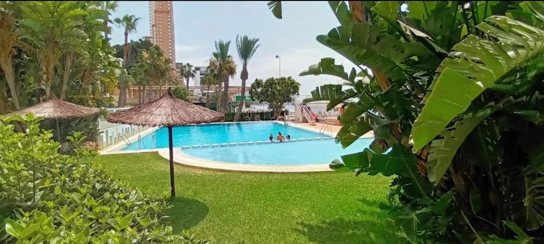 Apartamento Acapulco Luxe Piso 3 En 1A Linea Playa Poniente Benidorm Top Vistas Al Mar Espectaculares Y De Luxe Con Acceso A Piscina Y Garaje Privado Экстерьер фото